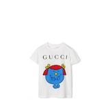 Baby cotton T-shirt with print in white | GUCCI® US