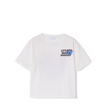 Children's cotton T-shirt with prints in white | GUCCI® UK