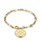 GG motif charm chain bracelet in gold-toned brass | GUCCI® US