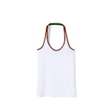 Heavy cotton rib tank top in white | GUCCI® US