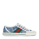 Women's Gucci Tennis 1977 sneaker in blue GG denim | GUCCI® US