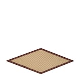 Printed silk twill diamond scarf in brown and light brown | GUCCI® US