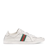 ストレッチ〕メンズ ロートップスニーカー ・ホワイト レザー | GUCCI公式