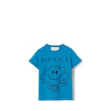 ベビー〕プリント コットン Tシャツ ・ブルー | GUCCI公式