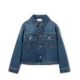 チルドレンズ〕ブリーチデニム ジャケット ・ブルー | GUCCI公式