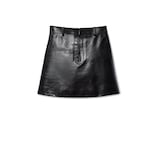 レザー ミニスカート ・ブラック GGキャンバス | GUCCI公式