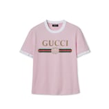 プリント コットンジャージー Tシャツ ・ライトピンク | GUCCI公式