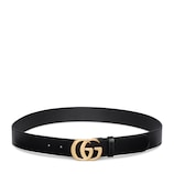 カット GGエンブレム〕ベルト ・ブラック レザー | GUCCI公式