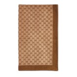 ky304【美品】GUCCI ホルターネック キャメル シルク100 S GG コットンテリークロス タオル ・キャメル | GUCCI公式