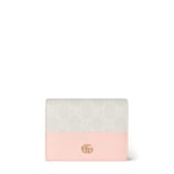 り*う様 【希少】美品✨近年GUCCI GGスプリーム キャンバス 財布スモール オンライン限定 ダブルG バイカラー スモールウォレット ・アイボリー