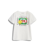 Children's cotton T-shirt with print in white | GUCCI® US