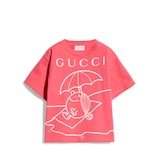 チルドレンズ〕プリント コットン Tシャツ ・ピンク | GUCCI公式