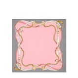 プリント シルクスカーフ ・ピンク＆グレー | GUCCI公式