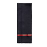 Double G silk cotton jacquard stole in dark blue | GUCCI® US