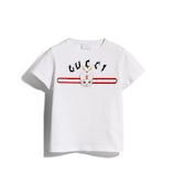 チルドレンズ〕ヒグチユウコ プリント コットン Tシャツ ・ホワイト