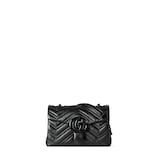 GGマーモント〕ミニ ショルダーバッグ ・ブラック レザー | GUCCI公式