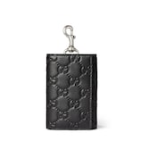 GUCCI GGロゴ キーリング GGエンブレム〕キーケース ・ブラック GGレザー | GUCCI公式