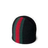 ウェブ付き ウール ハット ・ブラック | GUCCI公式