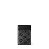 GGエンブレム〕マネークリップ ・ブラック GGレザー | GUCCI公式