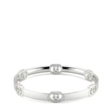Gucci Interlocking bangle bracelet in 925 sterling silver | GUCCI® US