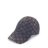 Embroidered cotton canvas baseball hat in blue | GUCCI® US