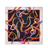 Printed GG silk jacquard carré in multicolor | GUCCI® US