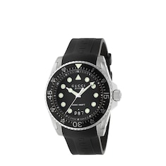 GUCCI Dive ブラック ラバーベルト 200M防水(45mm) グッチ GUCCI ダイヴ ウォッチ メンズ クォーツ ラバーベルト