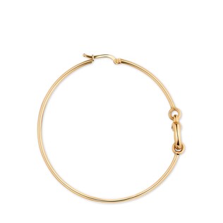 horsebit earrings gold hoop gucci