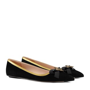 gucci pointed toe flats