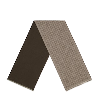 GG jacquard wool scarf