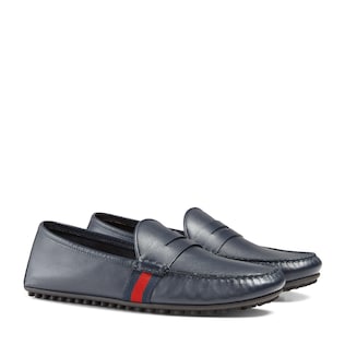 gucci mens driver with web