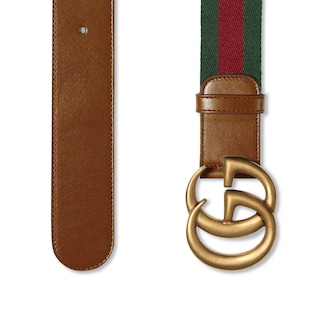 Web belt with Double G buckle