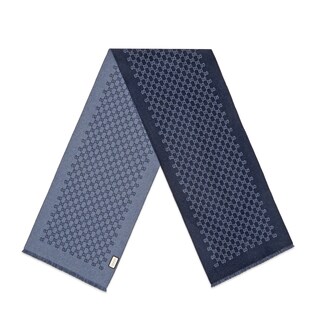 GG jacquard wool scarf