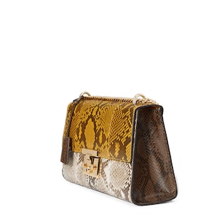 Exotic Handbags Gucci Padlock Medium Python Shoulder Bag