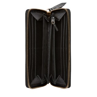 Leather zip around wallet