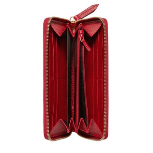 Leather zip around wallet