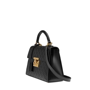 Padlock small Gucci Signature top handle bag