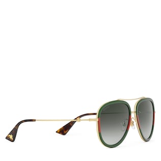 Gafas de sol de aviador de disenador para mujer GUCCI MX