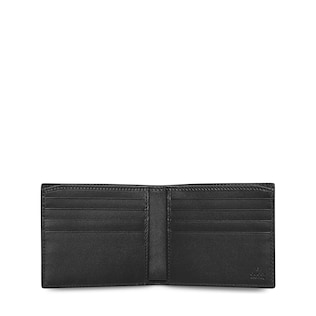 gucci black monogram wallet