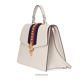 Sylvie leather maxi top handle bag