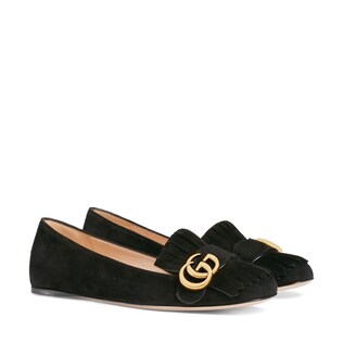 Suede ballet flat