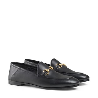 GUCCI グッチ ビットローファー レディース グリーン レザー