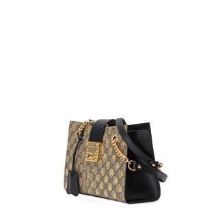 Padlock small GG bees shoulder bag