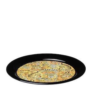 Tigers large round metal tray