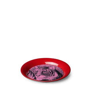 Tiger round small metal tray