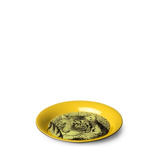 Tiger round small metal tray