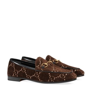 Gucci Jordaan GG velvet loafer