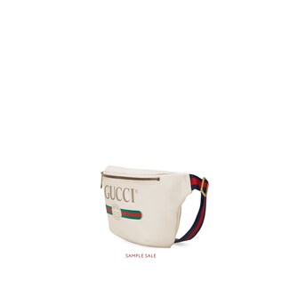 Gucci Print leather belt bag