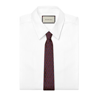 GG chains silk tie 