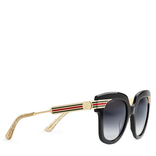 Square-frame acetate sunglasses 